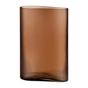 Mist Vase Caramel Short by Nude Glass