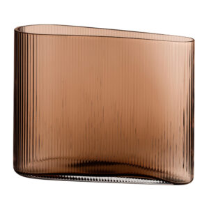 Mist Vase Caramel Wide by Nude Glass