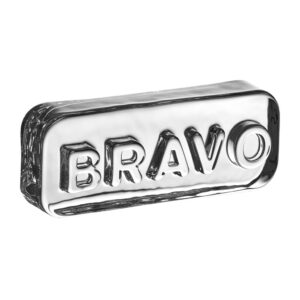 Paroles Paroles Paperweight: Bravo by Nude Glass