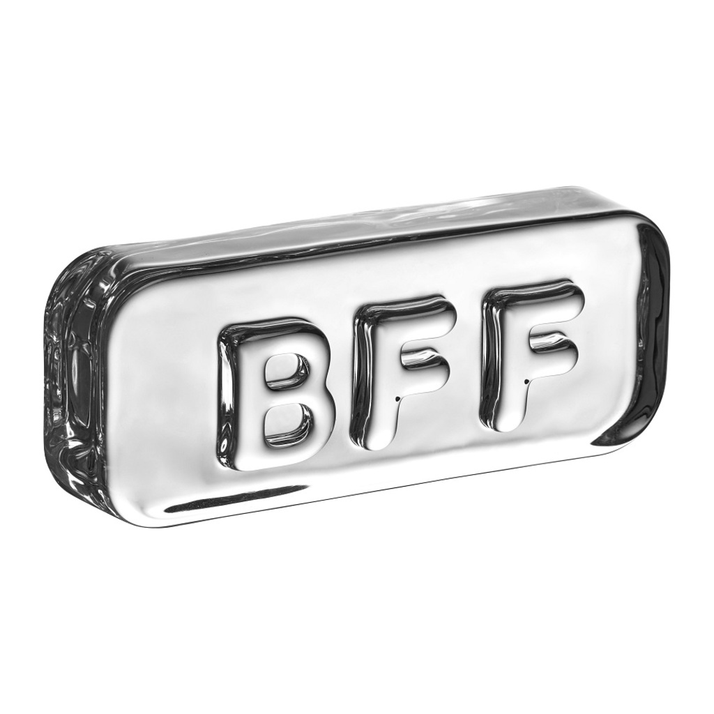 Paroles Paroles Paperweight: BFF by Nude Glass
