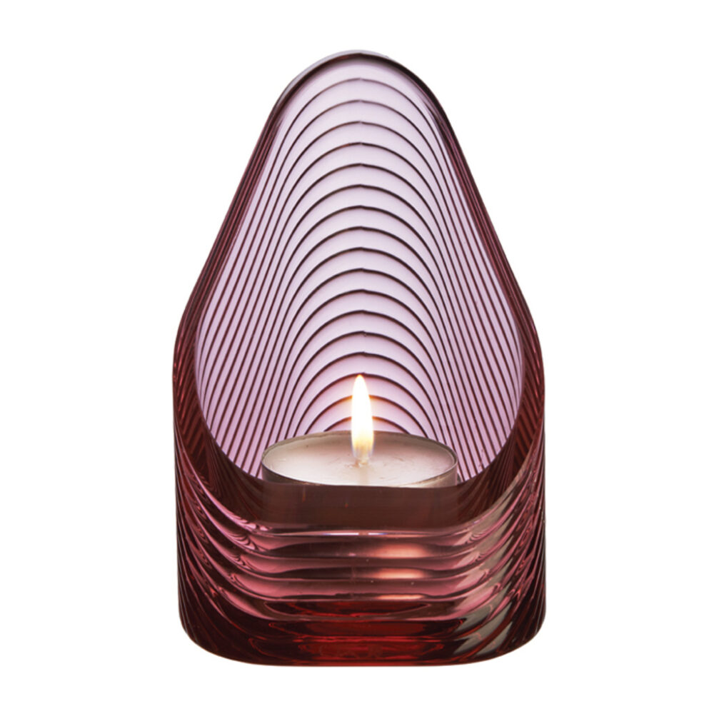 Mist Votive Small Dusty Rose by Nude Glass - Image 2