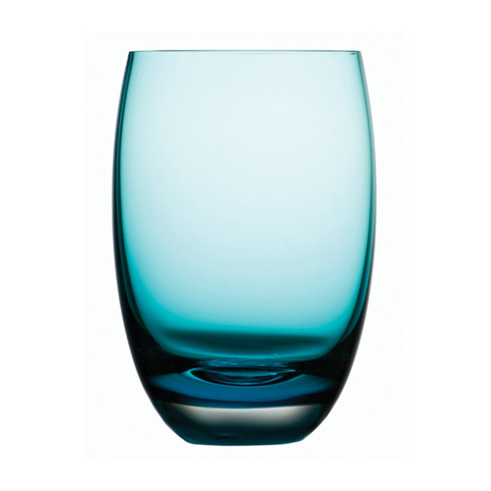 Colored O Set of 4 Glasses Green Turqoise by Nude Glass