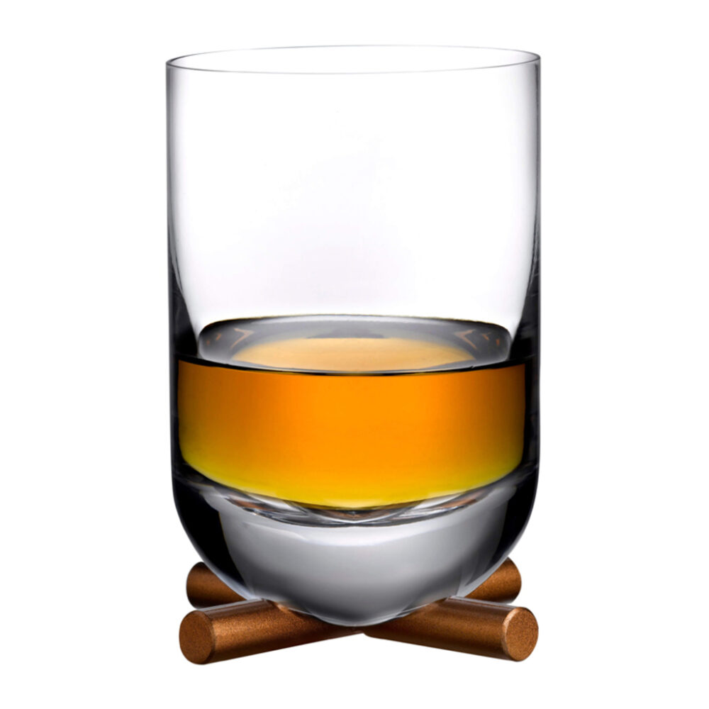 Camp Whisky DOF Glass With Brass Base by Nude Glass - Image 2