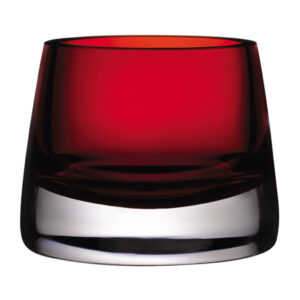 Joy Votive Candle Holder Medium Red Set of 2 by Nude Glass