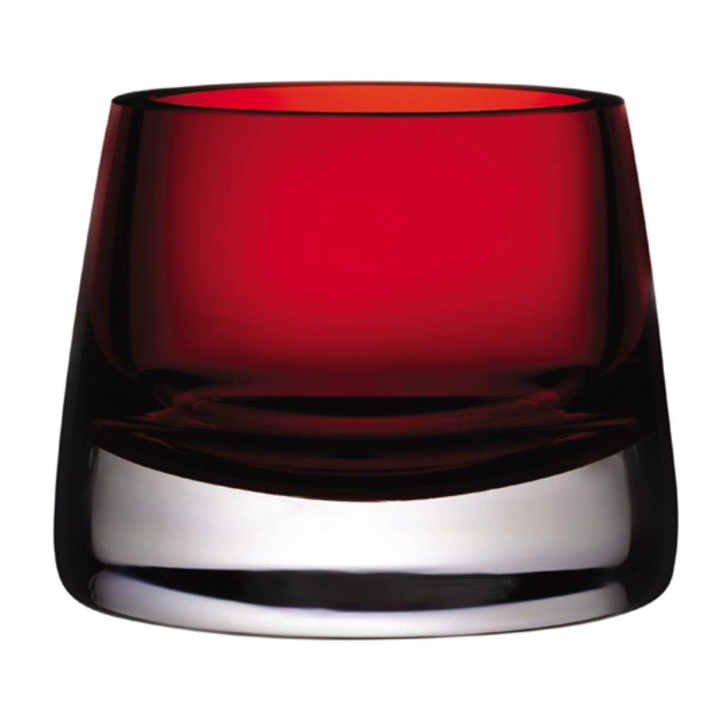 Joy Votive Candle Holder Small Red Set of 2 by Nude Glass