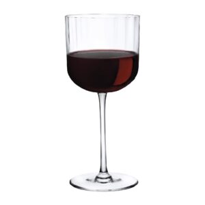 Neo Set of 2 Red Wine Glasses by Nude Glass