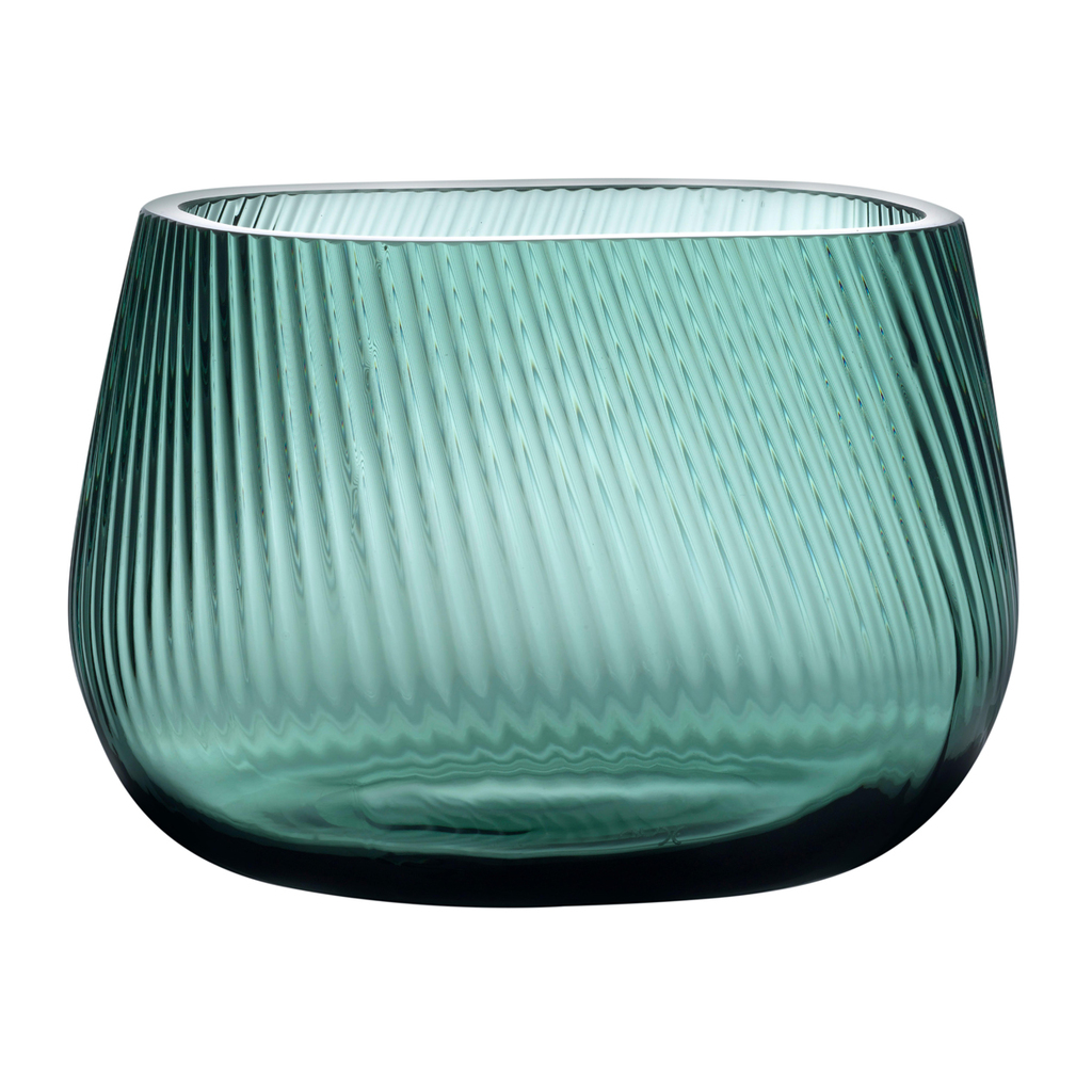 Opti Vase Smoked Green Medium by Nude Glass