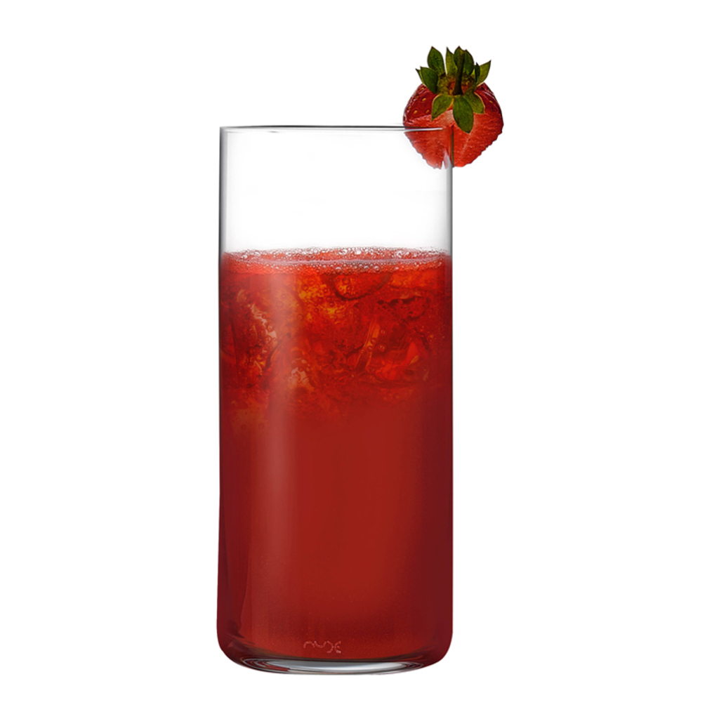 Finesse Set of 4 Long Drink Glasses by Nude Glass