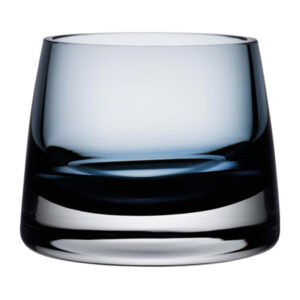 Joy Votive Candle Holder Small Steel Blue Set of 2 by Nude Glass