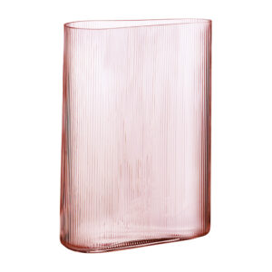 Mist Vase Dusty Rose Short by Nude Glass