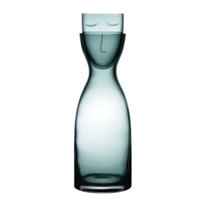 Mr. & Mrs. Night Water Set Green Tall by Nude Glass