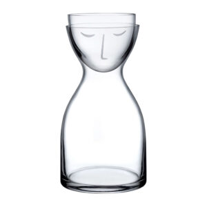 Mr. & Mrs. Night Water Set Clear Short by Nude Glass