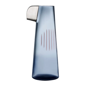 Parrot Water Carafe Steel Blue by Nude Glass