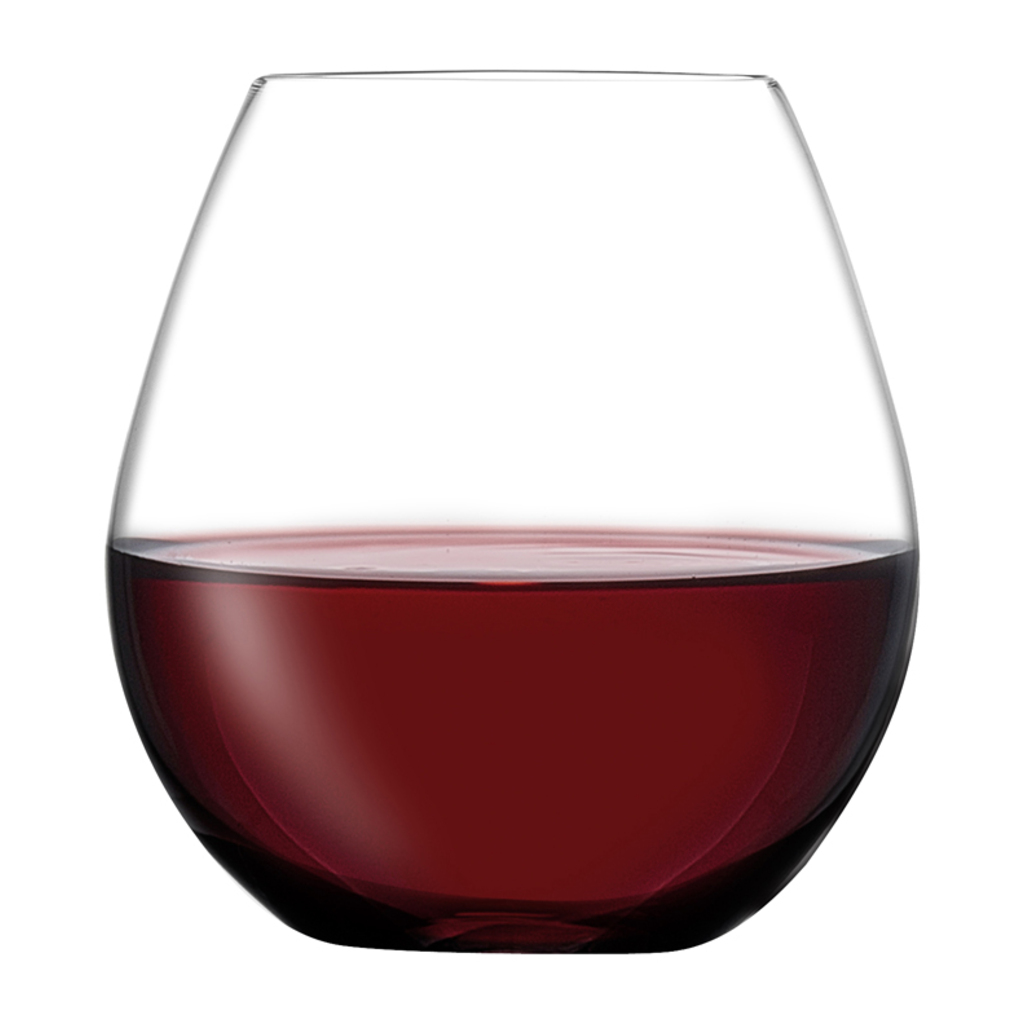 Pure Set of 4 Burgundy Stemless Glasses by Nude Glass - Image 2