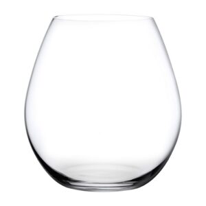 Pure Set of 4 Burgundy Stemless Glasses by Nude Glass
