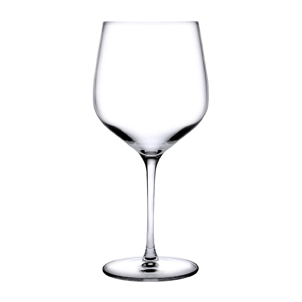 Refine Set of 2 Burgundy Glasses by Nude Glass