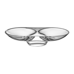 Silhouette Compartment Tray Two Sections Short by Nude Glass
