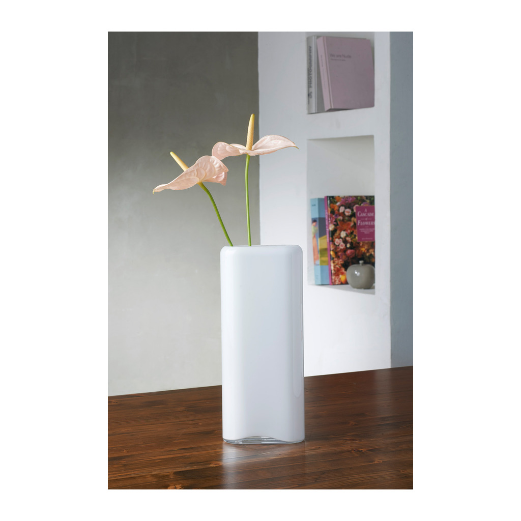 Layers Vase Tall in Opal White by Nude Glass - Image 3