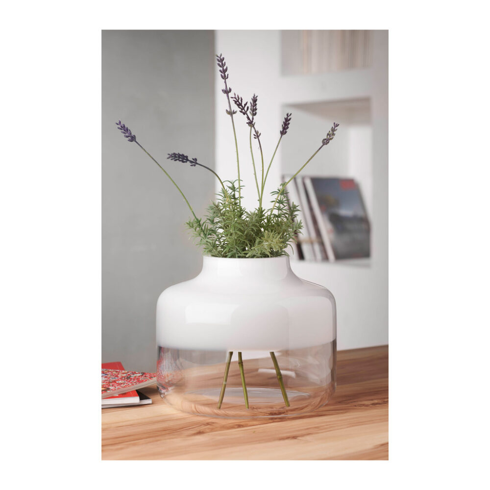 Magnolia Vase White Large by Nude Glass - Image 2
