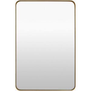 Carbondale Matte Gold Accent Mirror by Livabliss