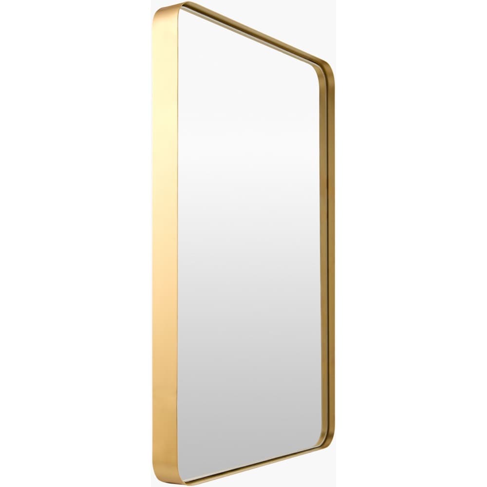 Carbondale Matte Gold Accent Mirror by Livabliss - Image 2