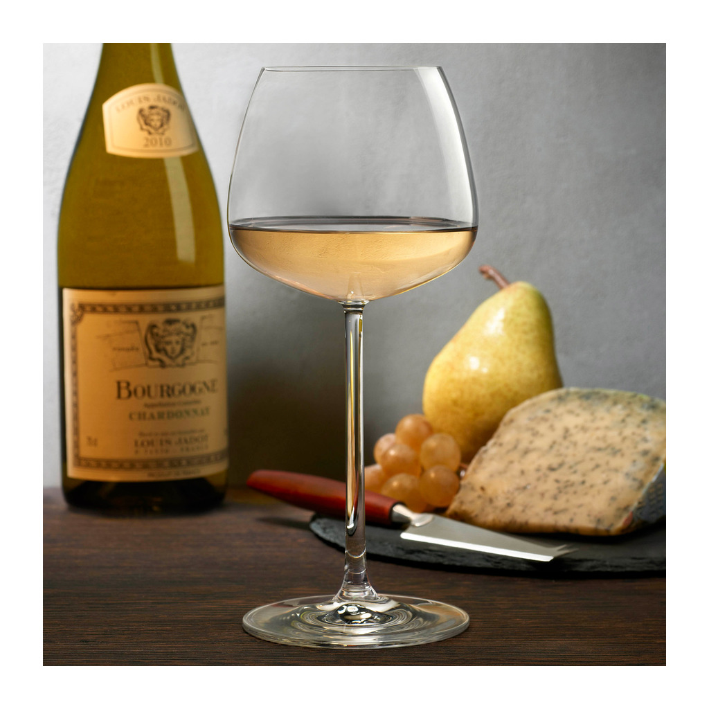 Mirage Set of 2 White Wine Glasses by Nude Glass - Image 3