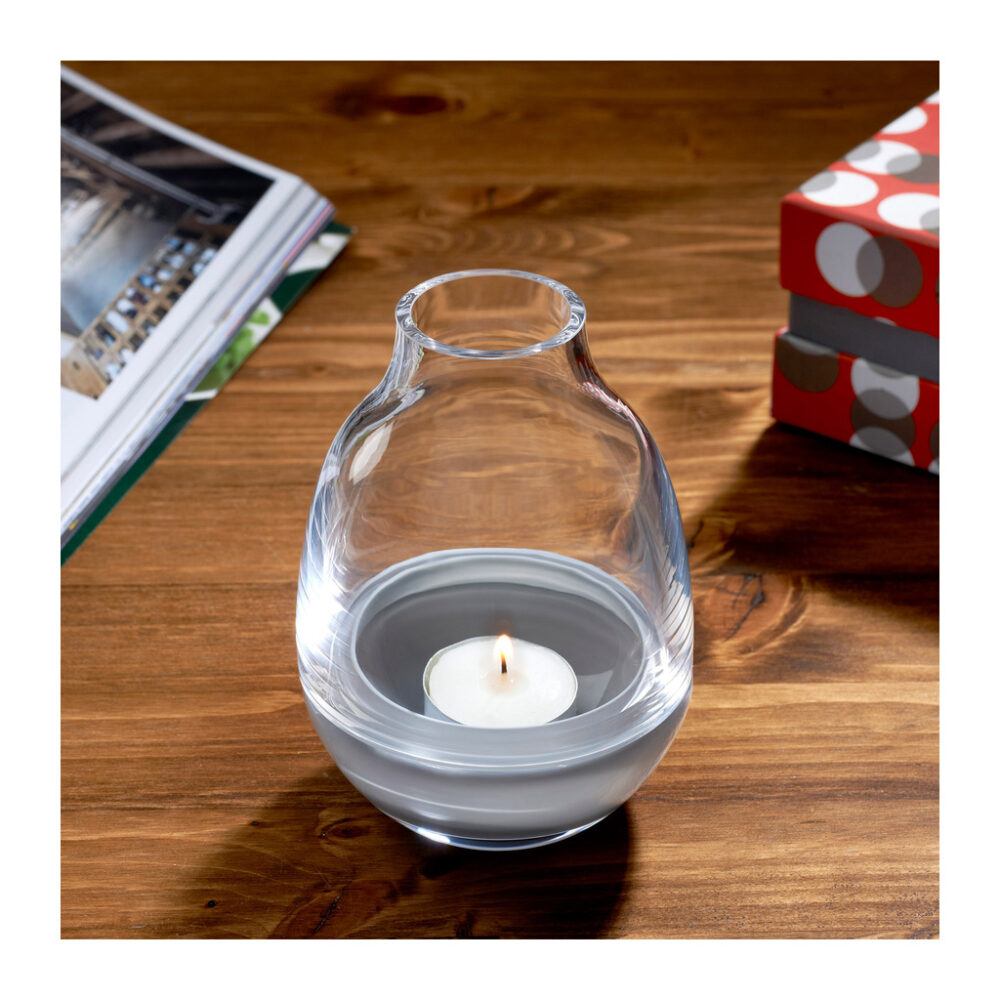 Eden Candle Holder Grey by Nude Glass - Image 2