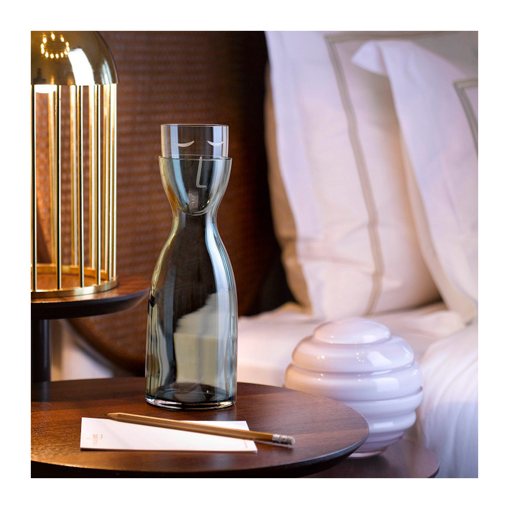 Mr. & Mrs. Night Water Set Green Tall by Nude Glass - Image 4