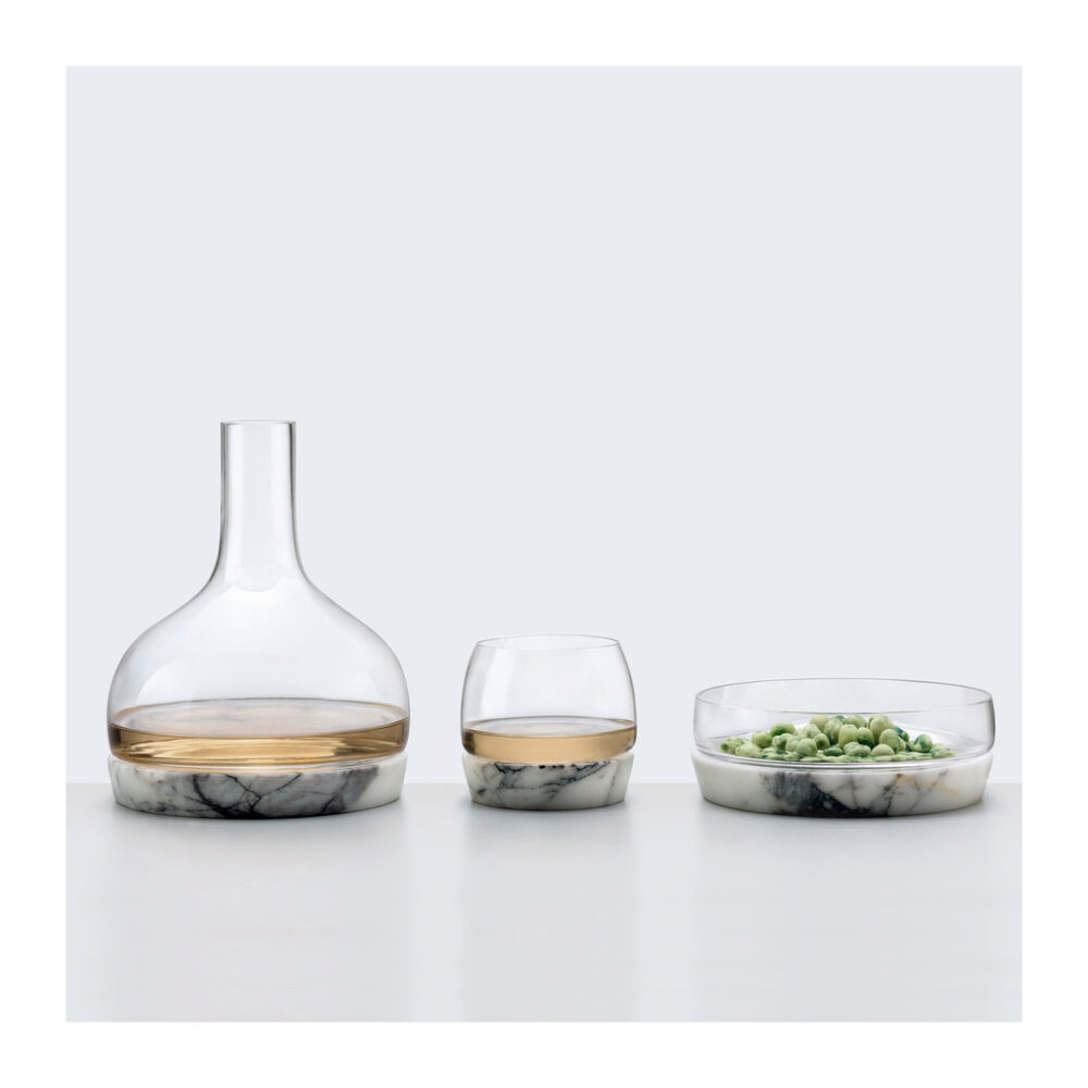 Chill Whisky Tumbler With Marble Base by Nude Glass - Image 4
