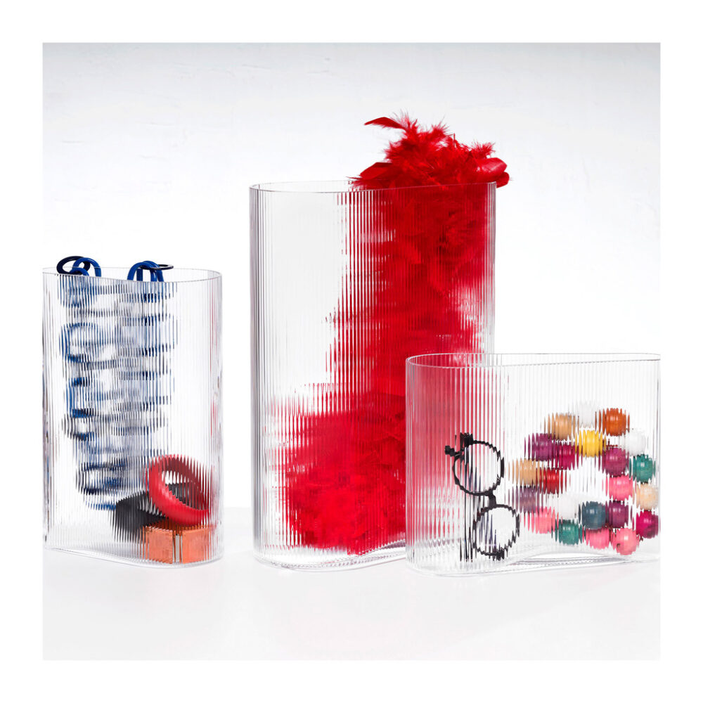 Mist Vase Clear Wide by Nude Glass - Image 3