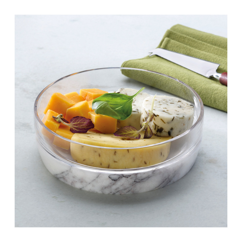 Chill Bowl With Marble Base Medium by Nude Glass - Image 2