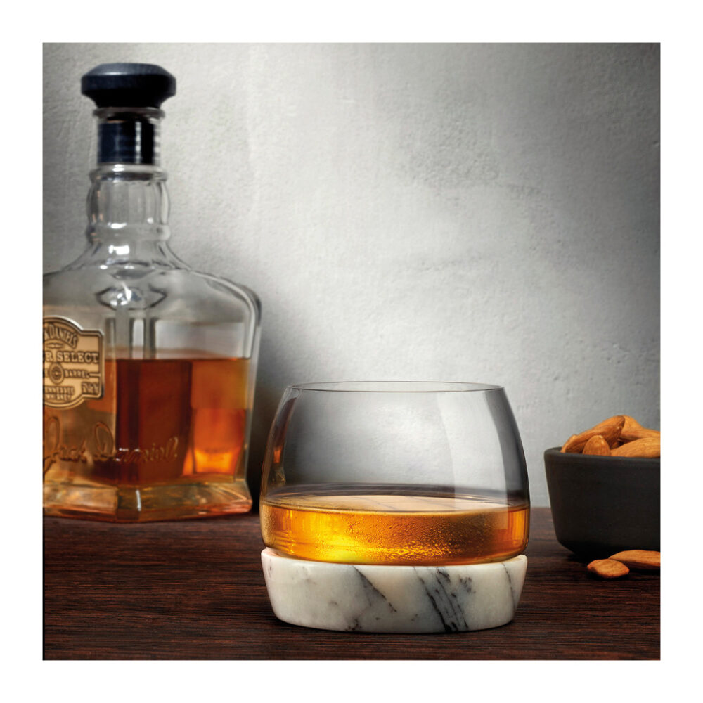 Chill Whisky Tumbler With Marble Base by Nude Glass - Image 5
