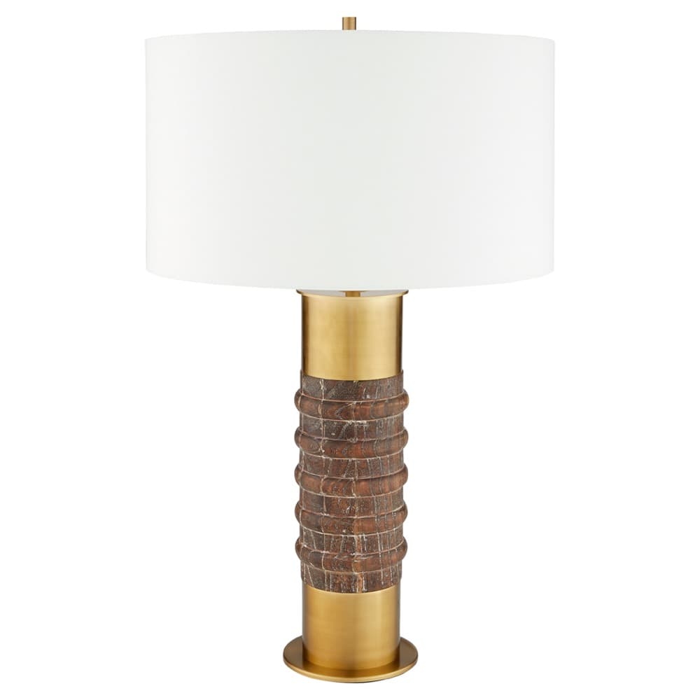 Anneau Charcoal and Brass Table Lamp by Cyan Design