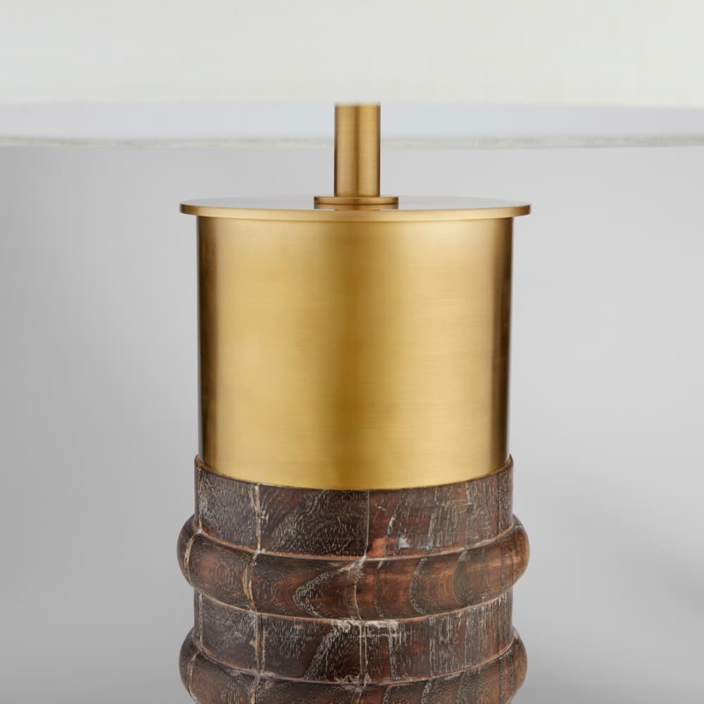 Anneau Charcoal and Brass Table Lamp by Cyan Design - Image 4