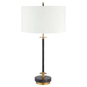 Santiago Black and Brass Table Lamp by Cyan Design
