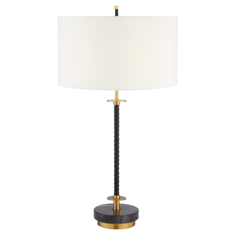 Santiago Black and Brass Table Lamp by Cyan Design - Image 2