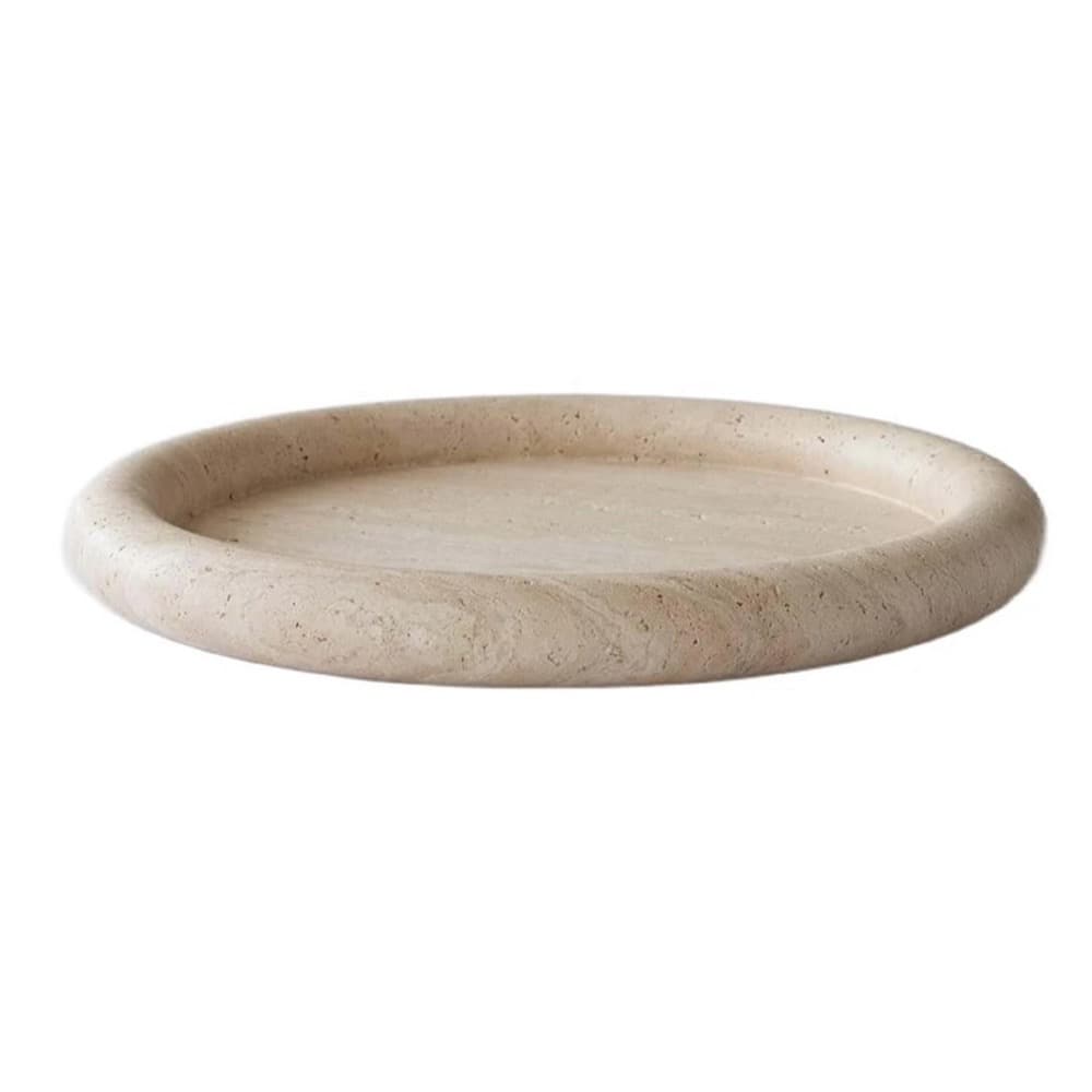 Cream Travertine Trays by BIDKhome - Image 3