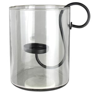 Court Hurricane with Metal Tealight Holder by HomArt