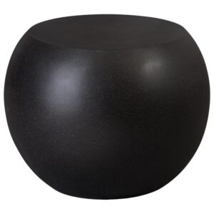 Convex Black Terrazzo Garden Stool/Side Table by Emissary