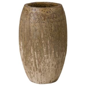Dover Antique Amber Ceramic Planter by Emissary