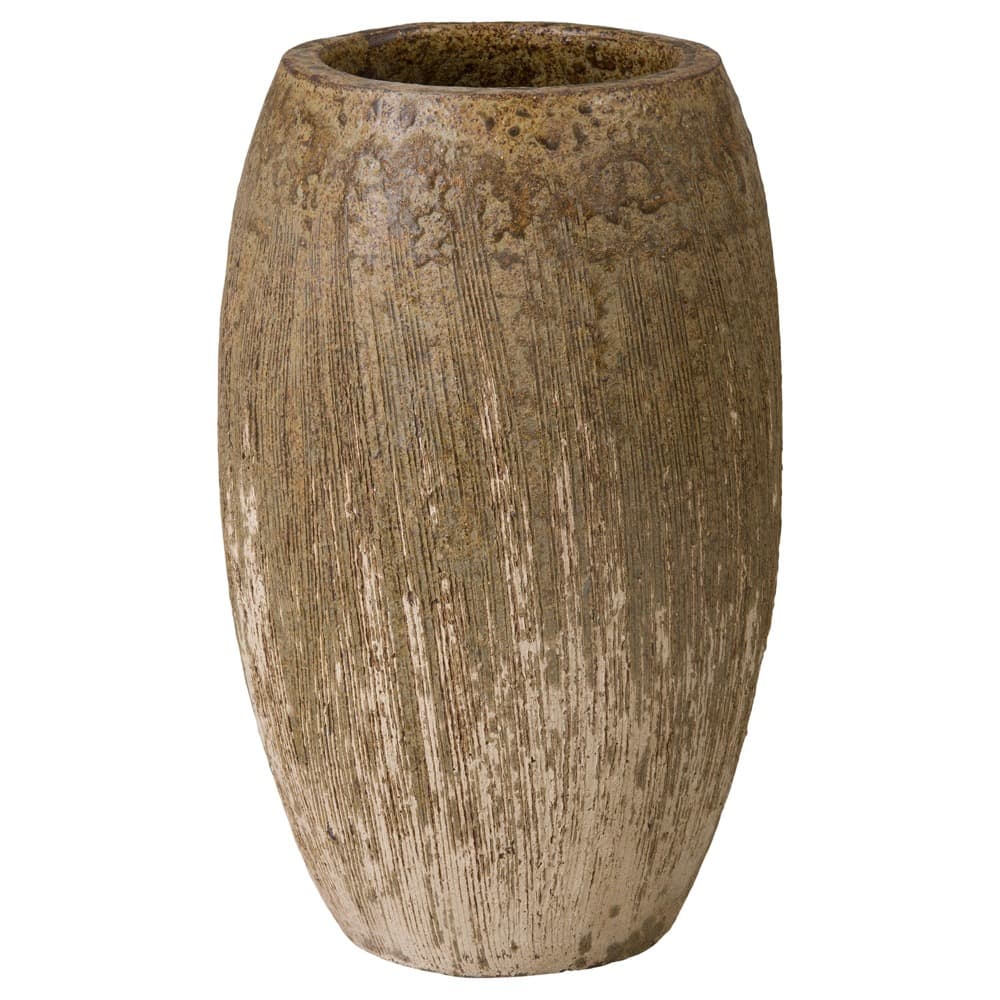 Dover Antique Amber Ceramic Planter by Emissary