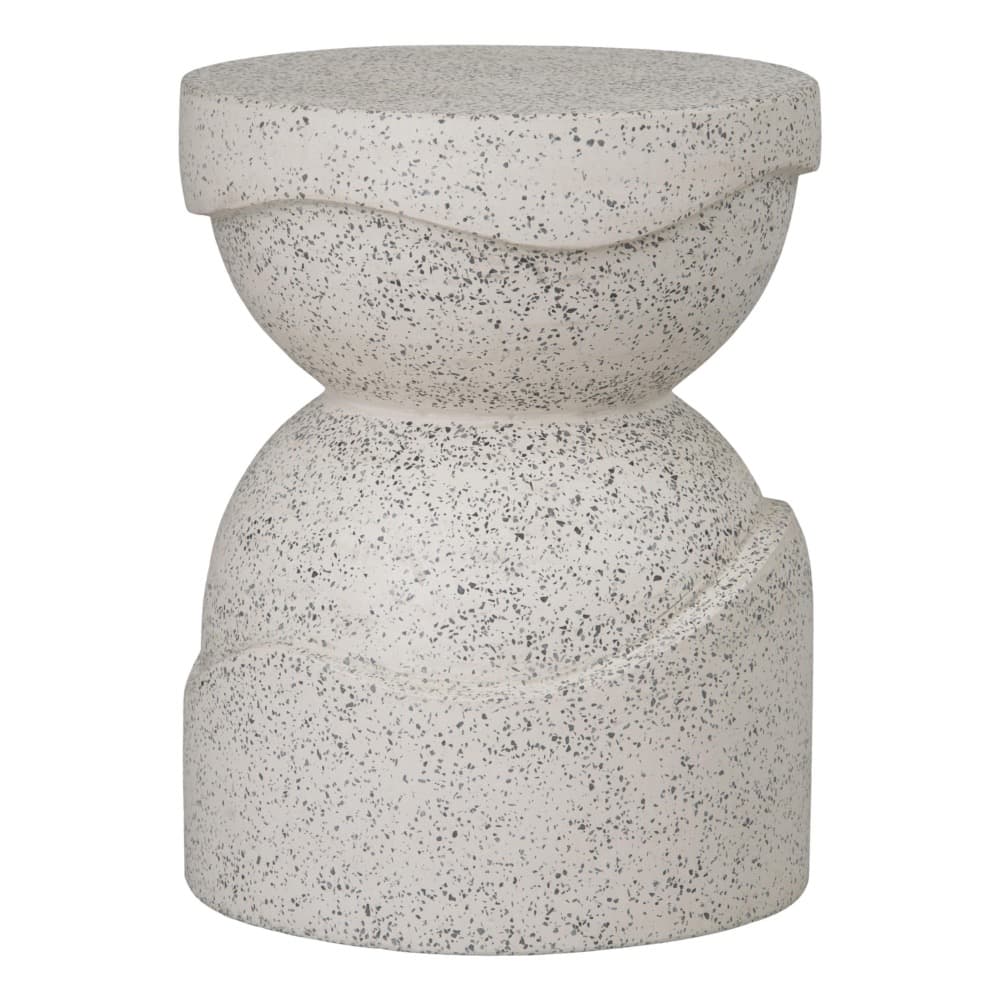 Noah Round Taupe Terrazzo Garden Stool by Emissary - Image 4
