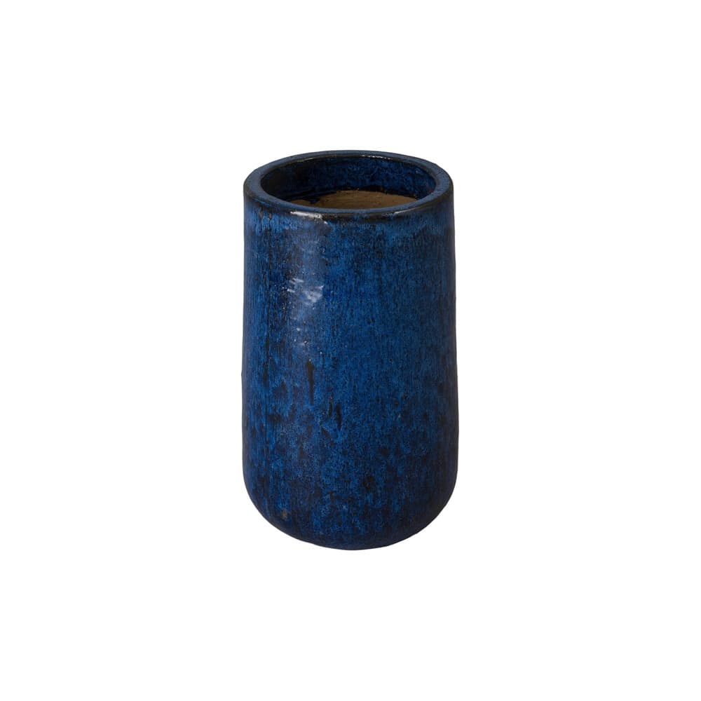 Round Blue Ceramic Planter by Emissary - Image 3
