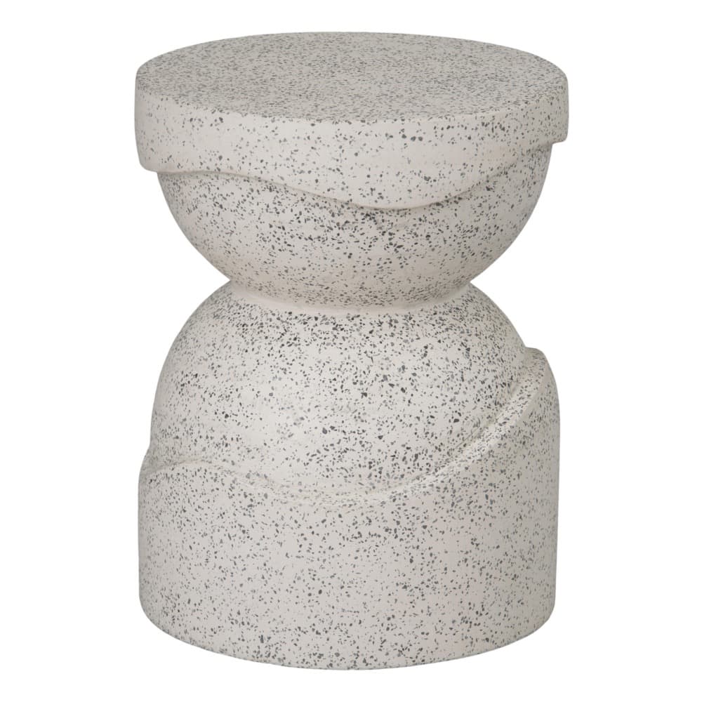 Noah Round Taupe Terrazzo Garden Stool by Emissary - Image 3