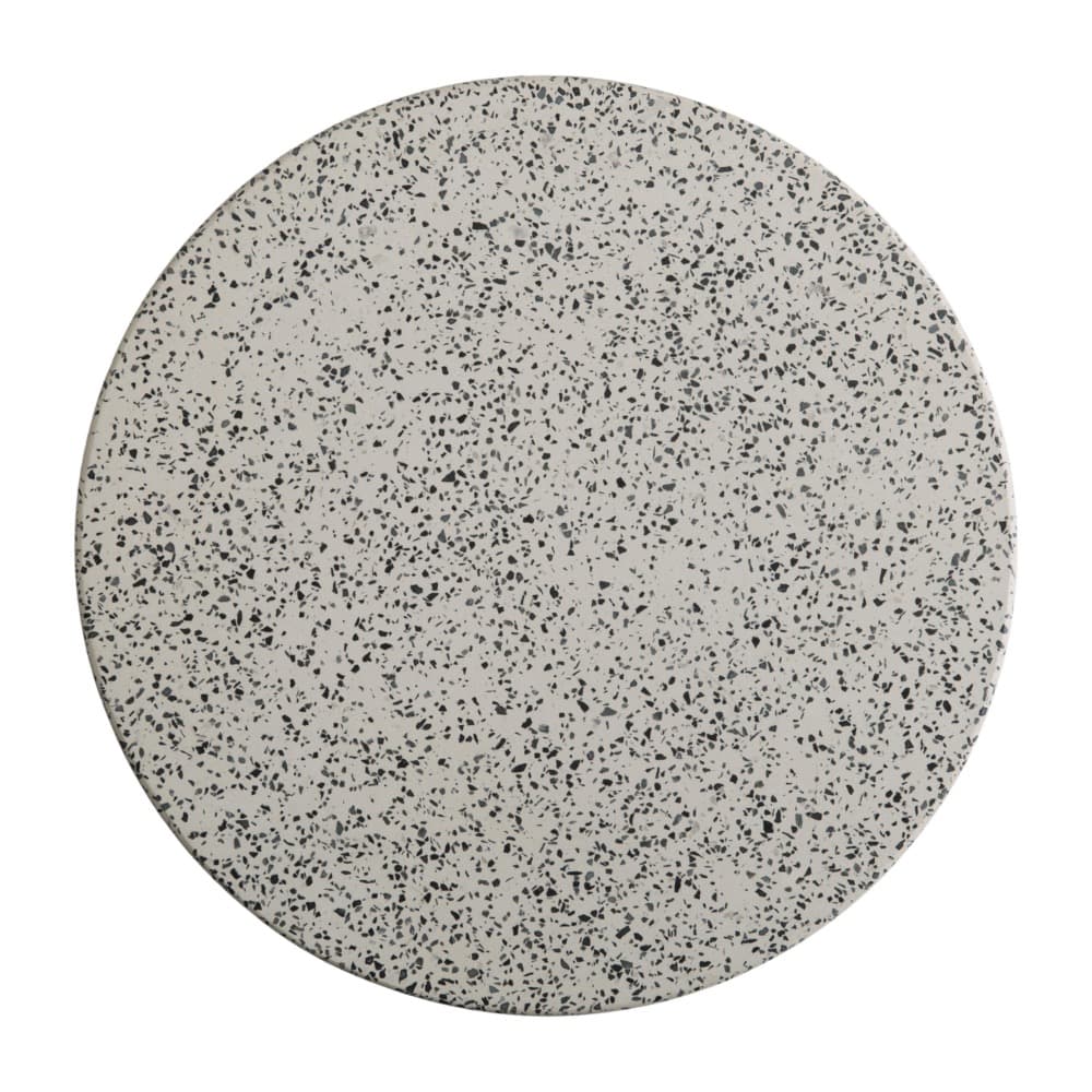 Noah Round Taupe Terrazzo Garden Stool by Emissary - Image 2