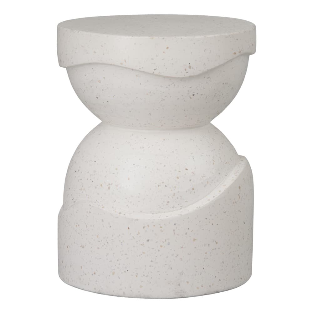 Noah Round White Terrazzo Garden Stool by Emissary - Image 4
