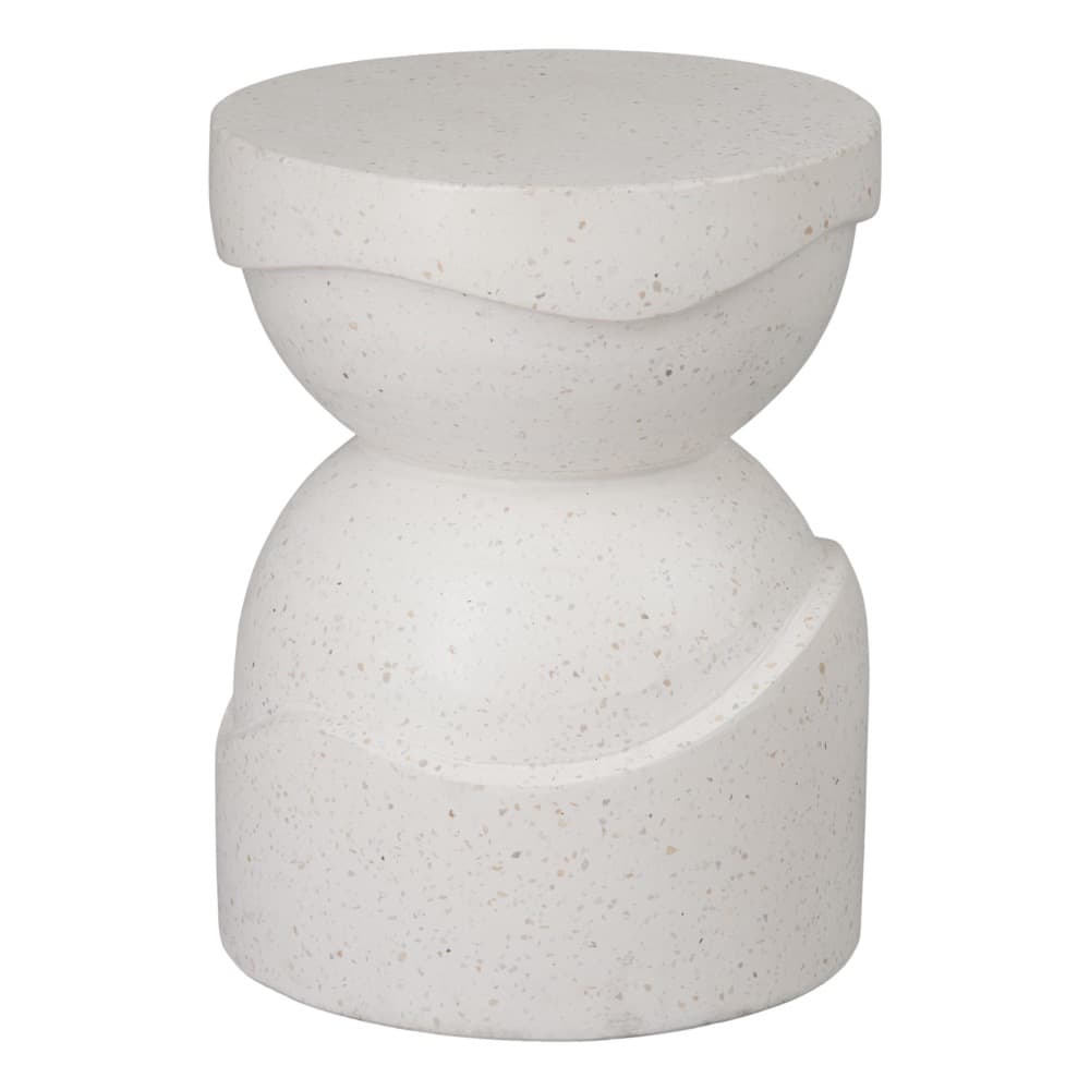 Noah Round White Terrazzo Garden Stool by Emissary - Image 3
