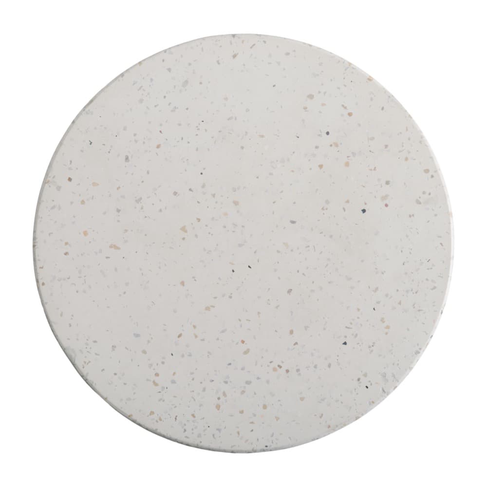 Noah Round White Terrazzo Garden Stool by Emissary - Image 2