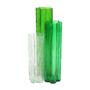 Flora Glass Green Vase by VIETRI