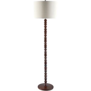 Padauk Dark Brown Accent Floor Lamp by Livabliss